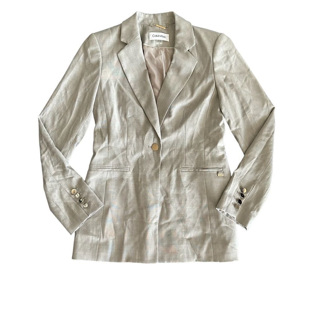Calvin Klein Light Gray Blazer
